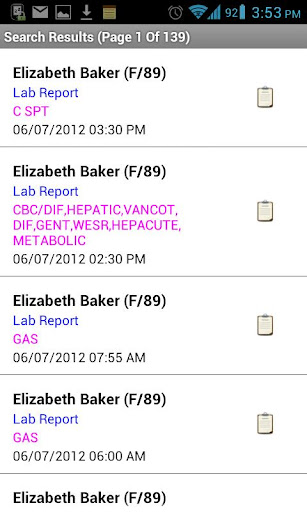 App screenshot