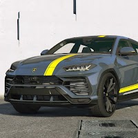 Racer Lamborghini Urus City Parking