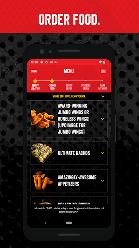 Android application Wings Etc screenshort