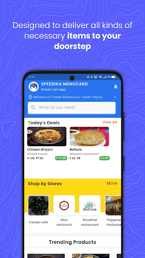 Android application Speedika Menucard screenshort