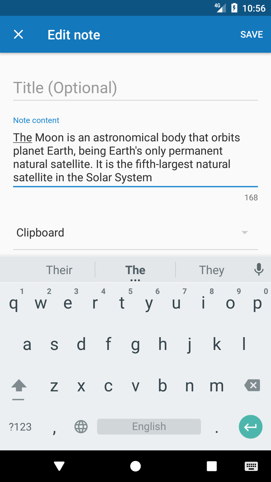 Android application Clipboard Manager Pro screenshort