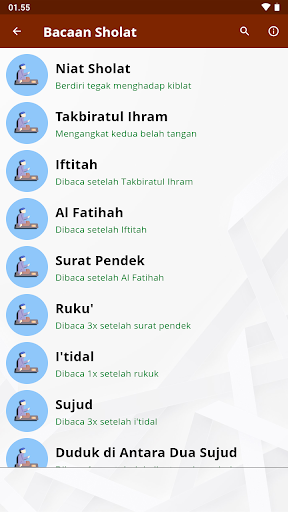 Tuntunan Sholat & Doa Lengkap Screen 2