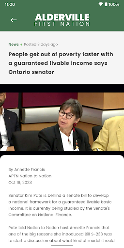 Alderville First Nation Screen 3