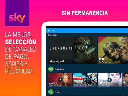 Sky: canales de TV y series Screenshot