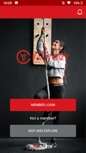 Android application FITNESS FACTORY screenshort