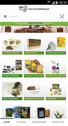 Android application Terraristikshop screenshort
