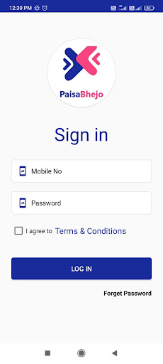 Android application Paisa Bhejo screenshort