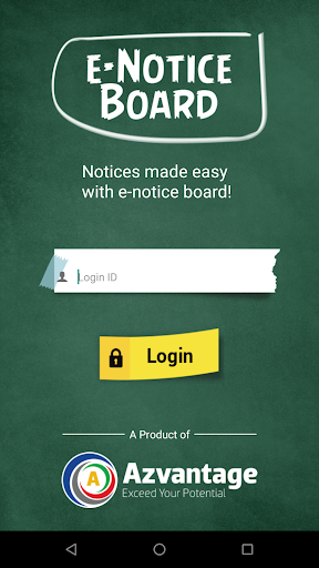 Android application E-Notice Board screenshort