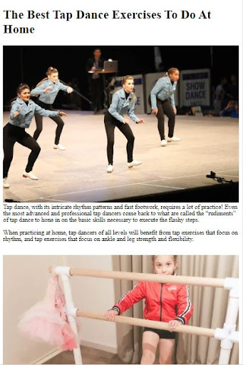 Android application How to Do Tap Dancing screenshort