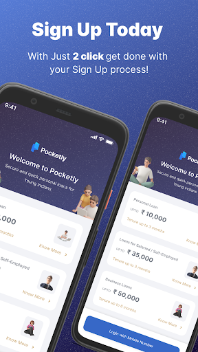 Pocketly : Personal Loan App Screen 2