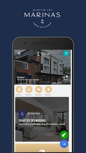 Android application Quartier Des Marinas screenshort