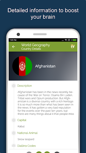 Screenshot of World Geography Dictionary