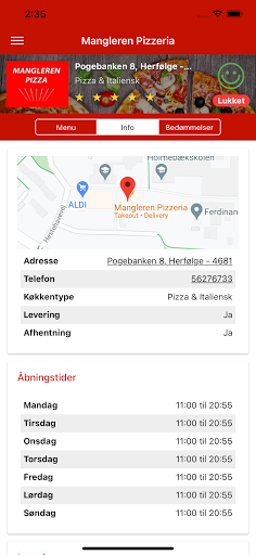 Mangleren Pizzeria Screen 2