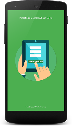 Android application Pendaftaran Online Dr.Sardjito screenshort