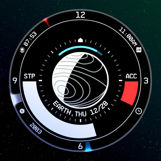 Planet in stars Watch Face logo