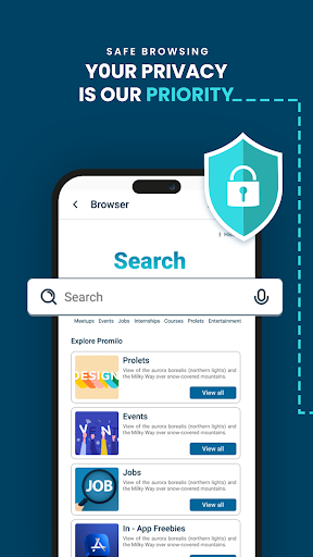 Android application College, Job, & Meetup search screenshort