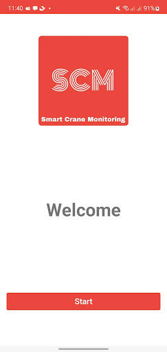Android application SCM - Smart Crane Monitoring screenshort