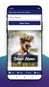 New Year Name DP Maker 2023