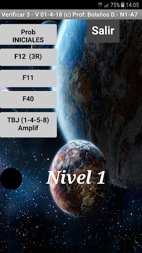 Android application Verificar 3 screenshort
