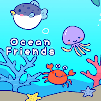 Симпатичные обои Ocean Friends