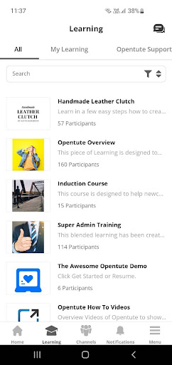 Coursebox LMS Screen 2