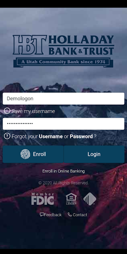 Android application Holladay Bank & Trust screenshort