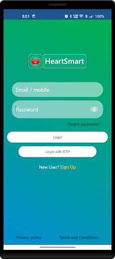 Android application HeartSmart screenshort