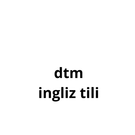 DTM Ingliz tili logo