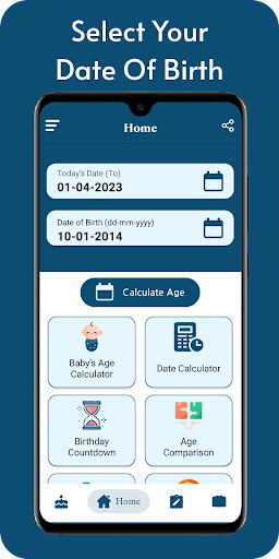 Android application Age Calculator - Date Of Birth screenshort