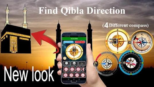 Direção Qibla | Aplicativo