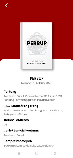 Android application JDIH Gianyar screenshort