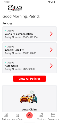 Gates Insurance Agency Online Screen 2