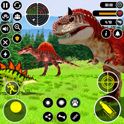 Dinossauro Caçador Jogos 3D, Selva dinossauro Sobrevivência Jogos