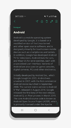 Screenshot of Notepad - Notes, Checklist