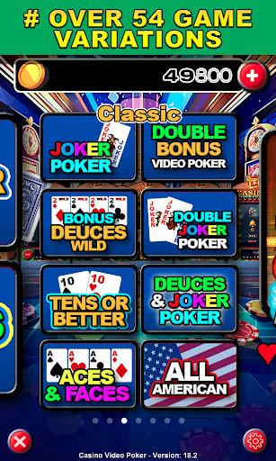 Casino Video Poker Screen 2