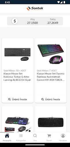 Android application Sontek Bilişim screenshort