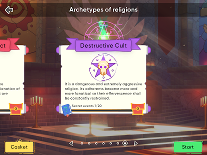 God-simulator. Religie Inc. Schermafbeeldingen
