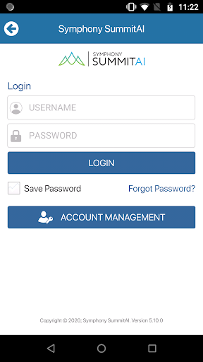 Android application SummitAI Service Management screenshort