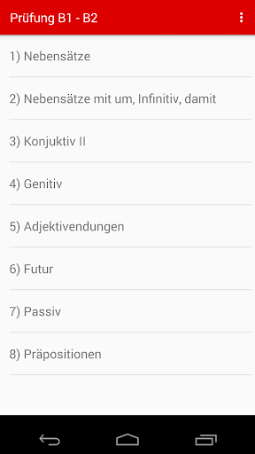 Android application German Test - Prüfung B1 / B2 screenshort