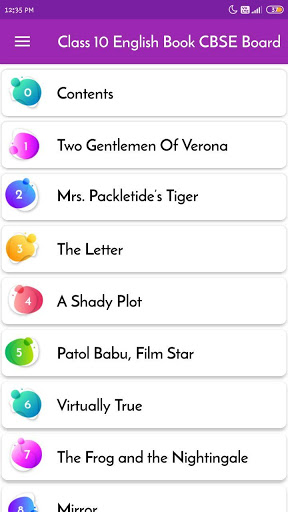 Class 10 English book Screen 2