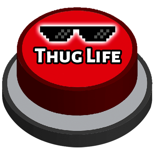 Thug Life Meme Button logo