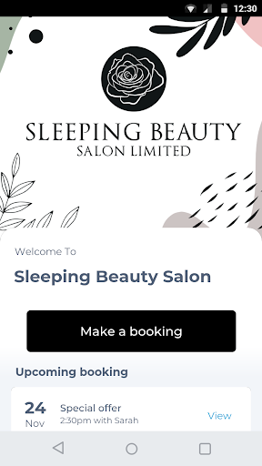 Android application Sleeping Beauty Salon screenshort