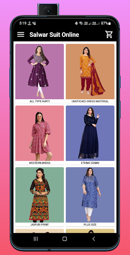 Android application Salwar Suit Online Shopping screenshort