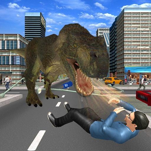 Angry Dinosaur City Attack Simulator 3D