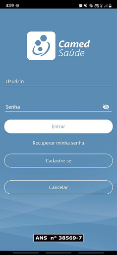 Android application Camed Saúde App screenshort