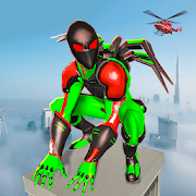 Frog Spider Robot Hero: Ninja Robot War Games