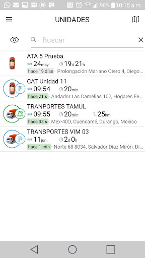 Android application TTC Tracking screenshort