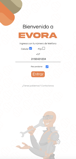 Android application Evora screenshort