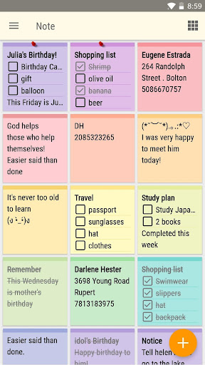 Screenshot of Notepad - Colorful Notes