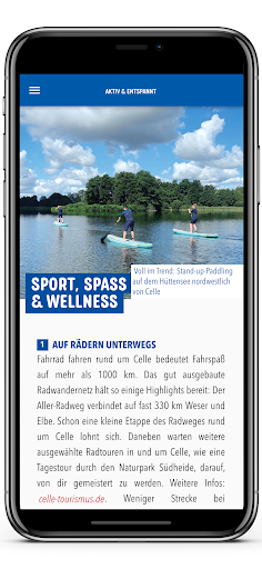 Screenshot of CELLE APP